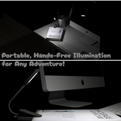 Maptay book light attached to a novel for night reading