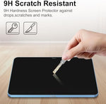 Apple Pencil being used on iPad with privacy screen guard