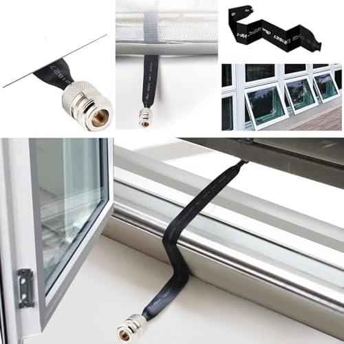 Eifagur coaxial cable being routed through window frame