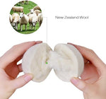 Extra large 100 percent New Zealand wool balls for reducing static and wrinkles.