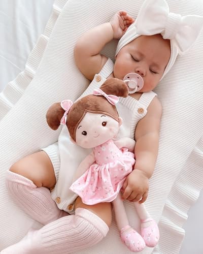 LeyaDoll 12 inch rag doll inside presentation gift box