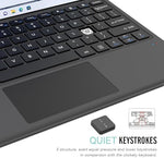 Arteck portable keyboard being charged via the included USB cable accessory