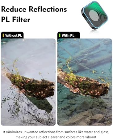 Side profile of Ofeooai lens filter showing GoPro compatibility