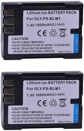 Two packs of Batmax rechargeable lithium-ion camera batteries sitting next to their compact travel charger