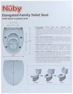 Packaging illustration of the imported premium baby training accessory highlighting easy installation steps