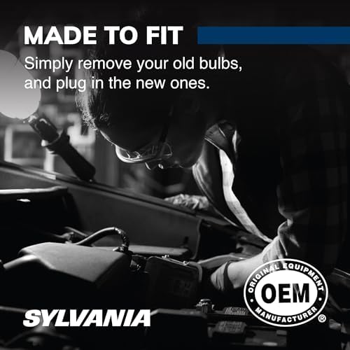 Back connector view of the fifty five watt Sylvania H7 automotive halogen bulb