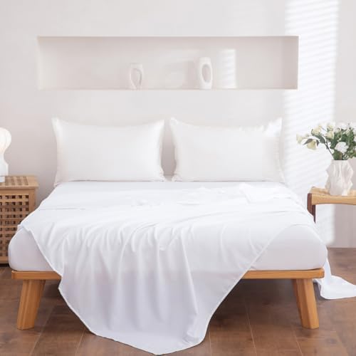 Close up look of hotel quality brushed microfiber fabric texture