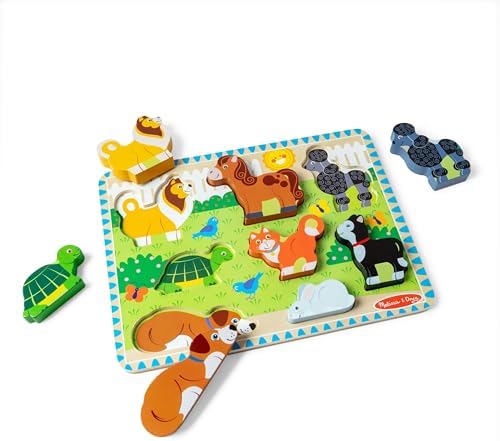 Melissa & Doug Kids Pet Puzzle , 8 Piece, Multicolour - Image 1