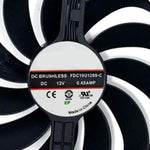 Top angle view of the dual replacement cooler kit engineered for ASUS ATS and Dual graphics cards