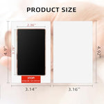 Side view of the premium keepsake frame displaying a finished infant handprint and footprint artwork.