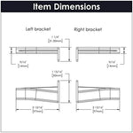 Hickory Hardware P1700/BKT-W Bottom Mount Euro Drawer Slide Bracket, White - Image 5