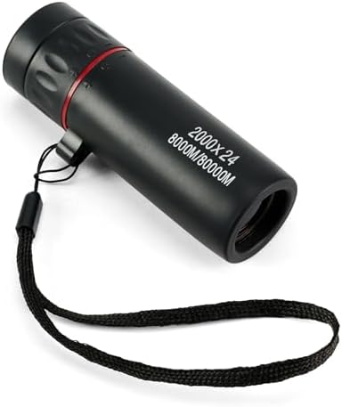 Rear view of the handheld optical monocular highlighting its durable construction for camping and exploration.