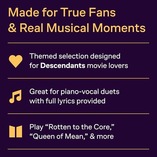 The Descendants Easy Piano Collection Disney Songbook | Music from the Trilogy | 10 Songs Including Rotten to the Core, Queen of Mean and More | Hal Leonard Sheet Music - Image 5