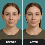 Step by step application of strong adhesive ear correction plaster for big ears
