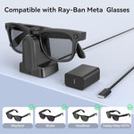 Sdfghj charging dock for Ray-Ban Meta glasses on desk