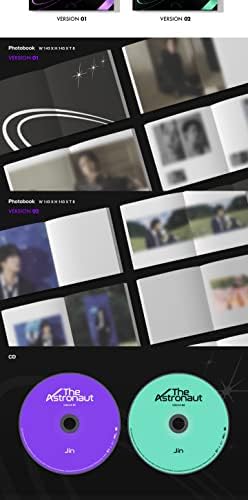 Dreamus BTS JIN The Astronaut Version Two folding poster on pack and graphic seal sticker details.