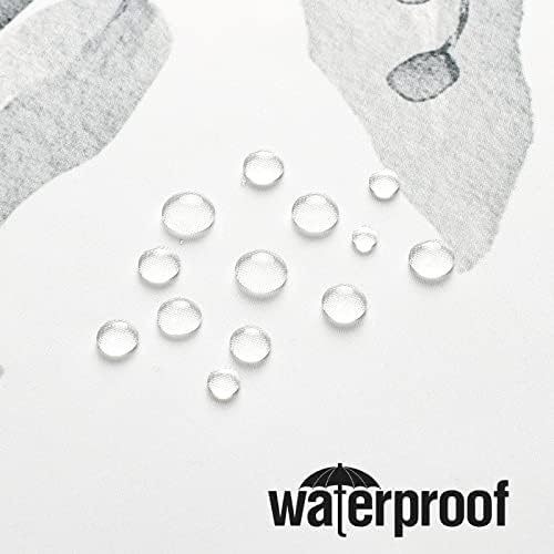 Waterproof polyester fabric texture close up of watercolor plant leaf pattern