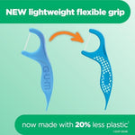 Sunstar GUM Advanced Care picks with easy grip handle for plaque removal.