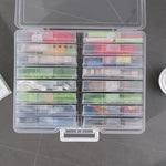 Novelinks storage box holding various craft supplies and small items