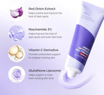 Applying Isntree Onion Newpair Gel Cream to hand