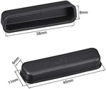 Black flexible silicone protective stopper for 25-pin port