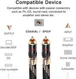 Side profile of SKW digital coaxial subwoofer cable