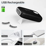 Buqikma rechargeable beauty fan showing the accessory hanging strap attachment.