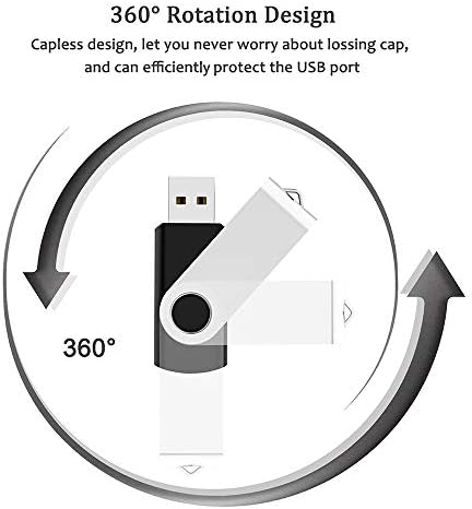 Maspen USB 2.0 jump drive with the metal cover rotated open ready for computer connection