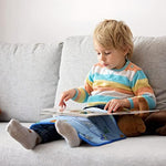 MAXTID five pound travel size lap pad laid flat showing full dimensions.