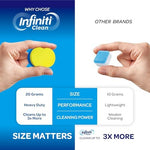 Infiniti Clean dishwasher descaler pods packaging close up