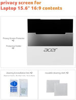 Acer privacy screen packaging and included accessories