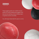Side profile showing the sixty seven millimeter baseball size scaling of the premium black juggling prop.