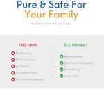 Plant based eco friendly laundry sheets for sensitive skin