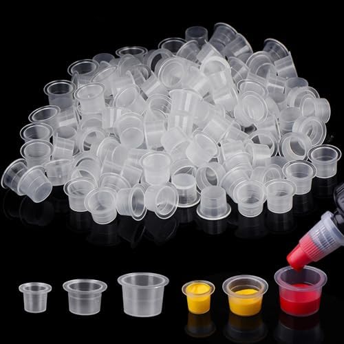 Autdor disposable tattoo ink caps 300 piece set front view