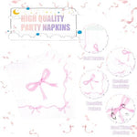 Close up of party forks and napkins included in tableware kit