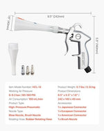VEVOR high pressure air gun cleaning dust from vehicle interior vents