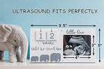 Jwitao ultrasound photo frame displaying a baby scan next to the weeks until we meet you inscription.