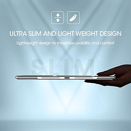 Side perspective of the ultra thin ProCase protective cover attached to an iPad