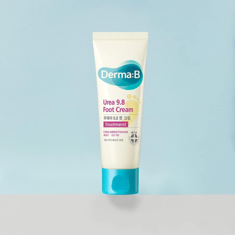 Derma:B Urea 9.8% Foot Cream package box and tube together