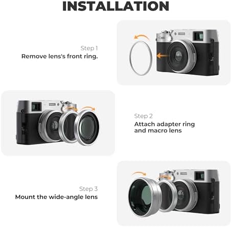 Freewell 2 in 1 travel lens kit with protective caps packaging
