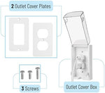 Side profile of Bates electrical outlet box for bulky adapters