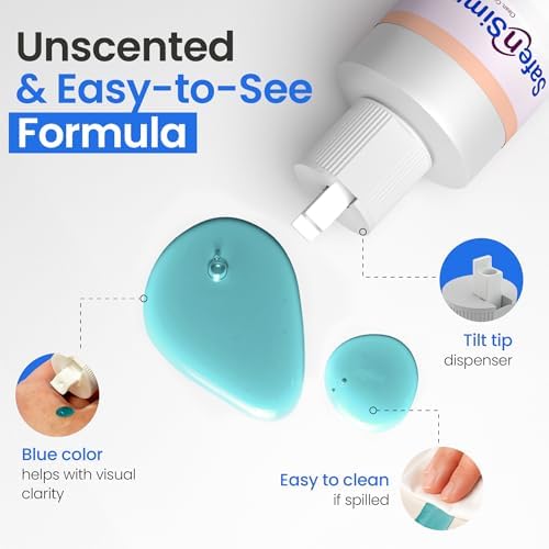 Close up of Safe n' Simple 8 Fluid Ounce ostomy deodorant label