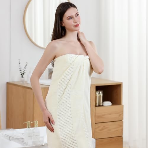 Close up detail of XIQ luxury bath towel fabric texture