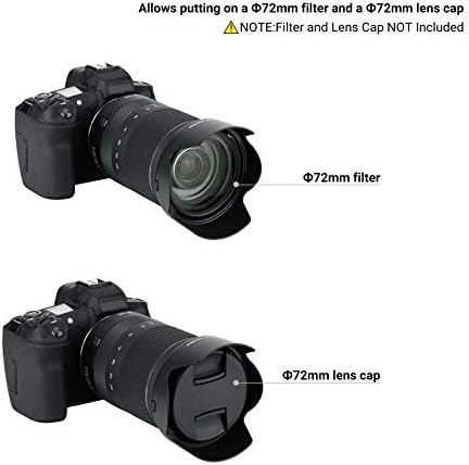 Close up of bayonet mount mechanism on JJC lens hood