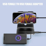 Pastall dual female USB coupler pack showing compact plug and play design for cable extension.