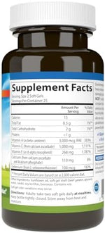 Carlson ACES antioxidant blend supplement facts panel showing ingredient details