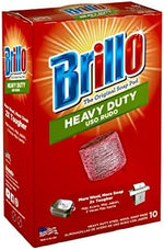 Heavy duty steel wool scouring pads for tough kitchen stains USA imported