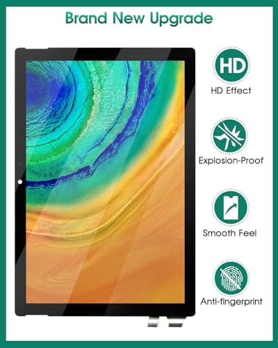 SRJTEK replacement touchscreen faceplate for Surface Pro black color