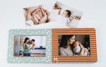 Fanna Baby customized first photo book highlighting the personalizable name slot on the cover