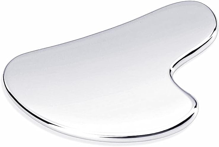 SQULIGT stainless steel gua sha facial tool front view